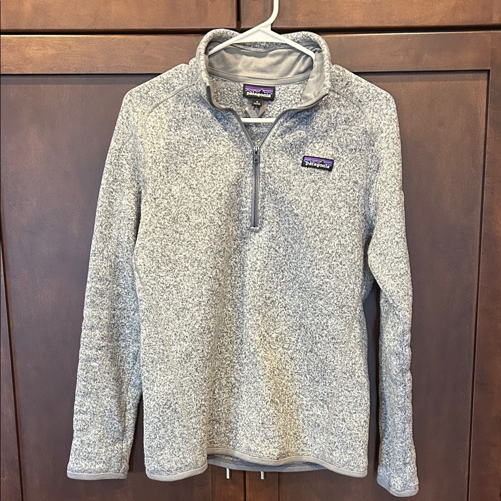 Patagonia Men's Zip-Up Sweater in Heather Gray